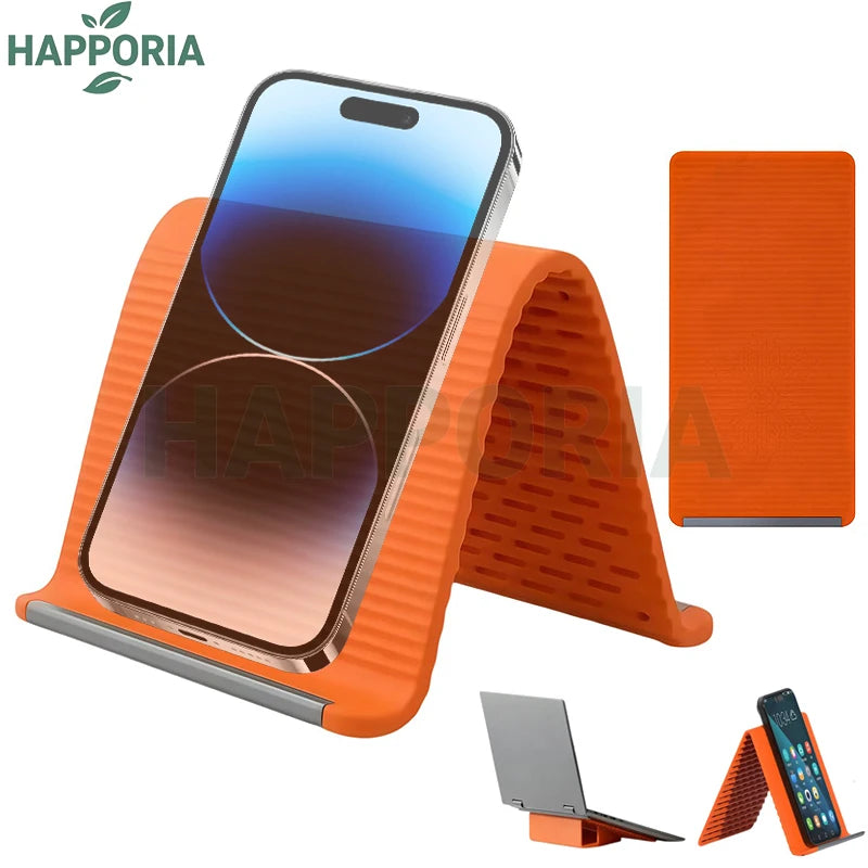 HAPPORIA Tragbarer faltbarer Silikon-Handyhalter Flexibler, biegsamer, mehrfach verstellbarer Ständer für Universal-Handy-Tablet