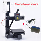 EasyThreed 3D-Drucker Einsteigermodell, kompatibel mit PLA- und TPU-1,75-mm-Filament, inklusive Netzadapter.