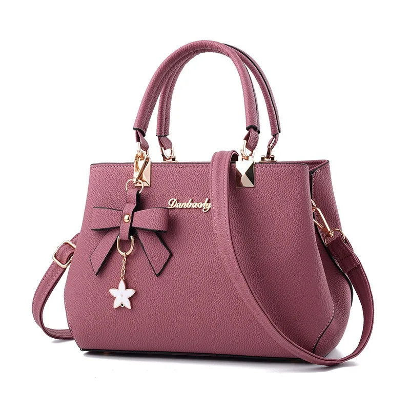 Neue koreanische Version trendige Herbst- und Winter-Schleifen-Damenhandtasche tragbare Umhängetasche Killer Bag Muttertasche großes Fassungsvermögen