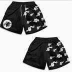 Anime Herren-Sporthosen 3D Bedruckte Shorts Schnell Trocknende Mesh Casual Boardshorts für den Sommer zum Joggen Fitness Basketball