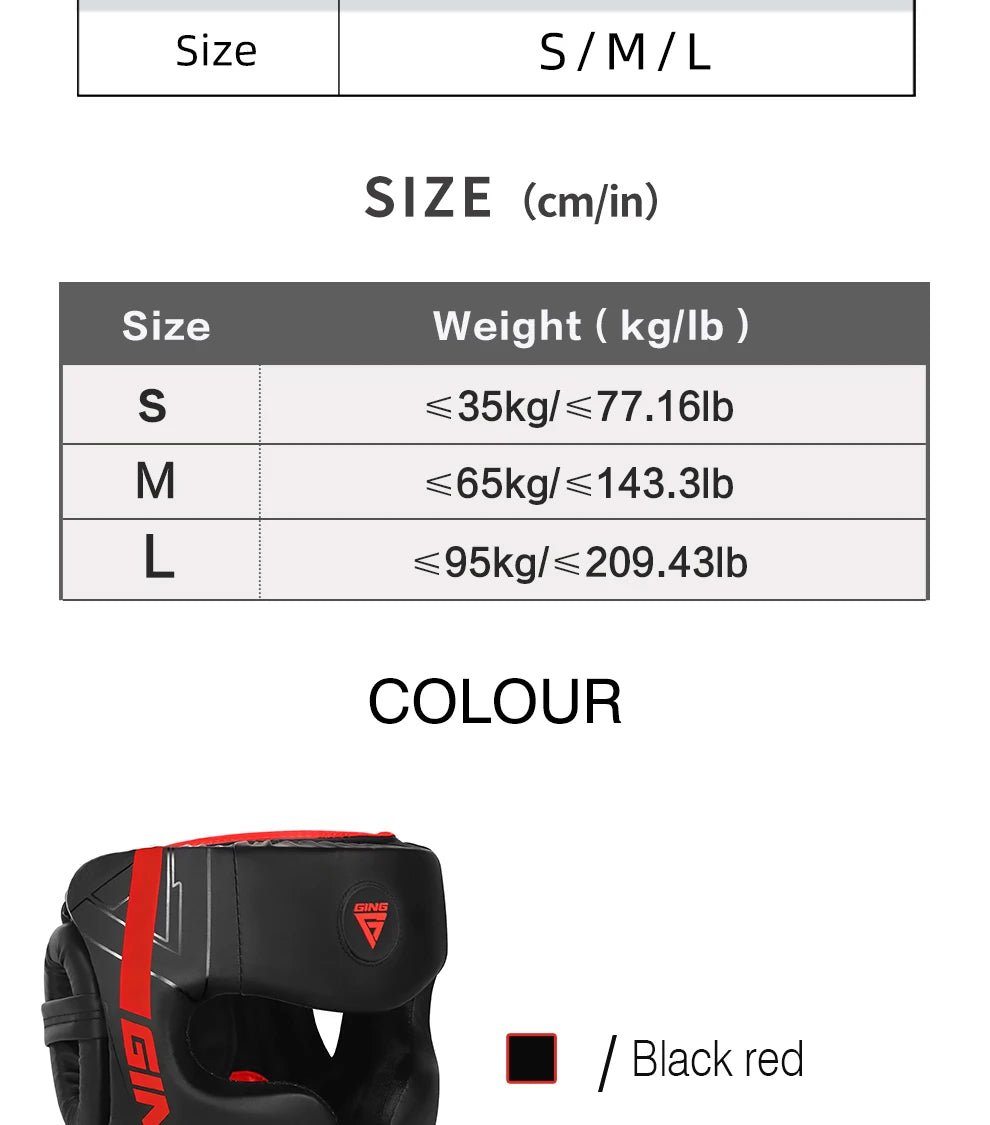 Boxhelm MMA Sicherheit Freikampf Kopfschutz Protektoren Erwachsene Kinder Training Kopfbedeckung Muay Thai Kickboxen Vollhelm