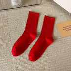 33 Farben Sommer Baumwolle Weiche Socken Fröhlich Bunte Damen Mid-Tube Strümpfe Modetrend Rot Grün Knöchelsocken Herbst Strumpfwaren