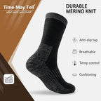 Merinowolle-Thermosocken, Unisex, 3 Paar vollgepolsterte Winterstiefelsocken, geeignet zum Wandern und Arbeiten bei kaltem Wetter