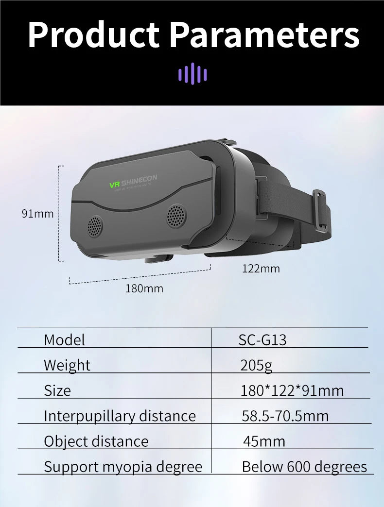 VR Brille 3D Virtual Reality Headset Geräte Helm Linsen Goggles Smart Für Smartphones Handy Mobil Spiel Viar Viewer Set