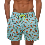 DATIFER Herren Sport-Badeshorts im neuen Stil Polyester-Druck Fitness-Badehose Surfen Badehose Badebekleidung