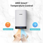 AIKE Automatischer Wand-Händetrockner Tragbarer Mini-Händetrockner WC Hände trocknen 10-15s Schnelles Trocknen 900W 110V oder 220V AK2822
