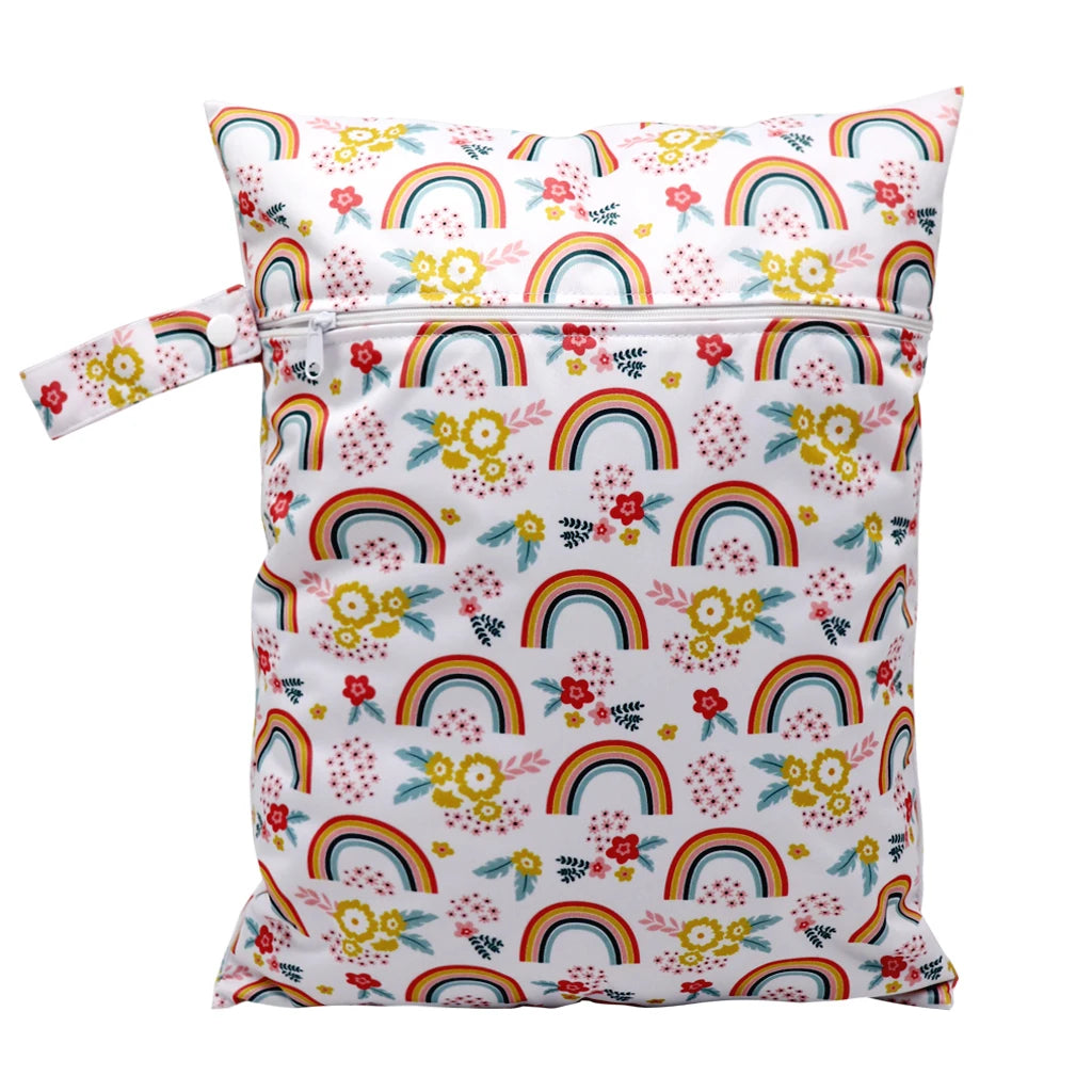 Wasserdichte Wickeltasche Windeltasche Mama Baby Umstandstasche Waschbare Reißverschluss Windel-Organizer Trockenbeutel Reisetragetasche 30x40cm