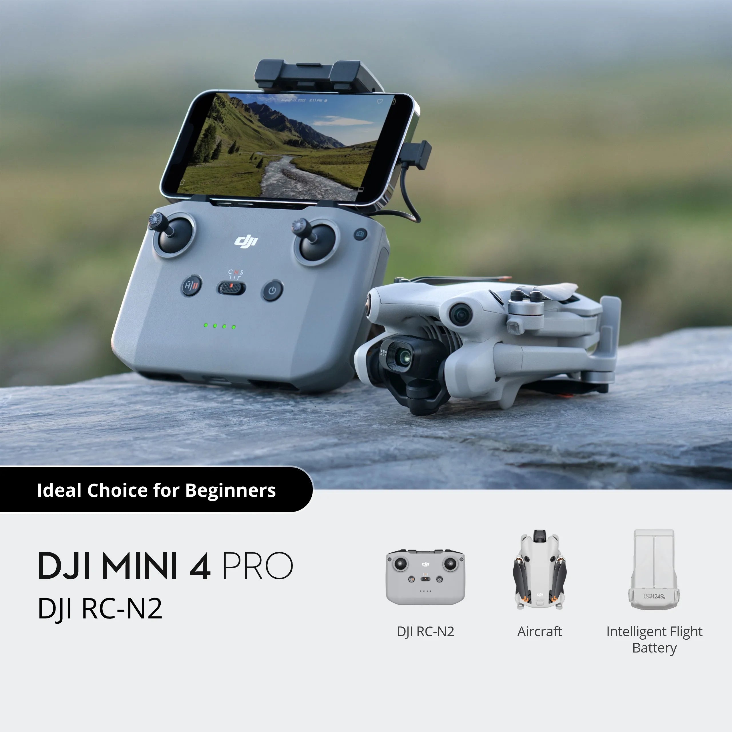 DJI Mini 4 Pro Minidrohne mit 4K HDR Videokamera 34 Minuten Flugzeit 20km maximale Videoübertragungsreichweite Neu Original C0