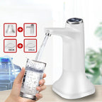 Automatischer Wasserspender, elektrische Wasserpumpe, Tastensteuerung, USB-Ladefunktion, tragbar für Küche, Büro, Outdoor, Getränkespender