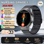 2026 Neue Smartwatch für Pflegeberufe mit EKG+PPG Gesundheitsanalyse Blutdruck Lipide Harnsäure Drahtlose HD-Anruf Smartwatch Herren Damen