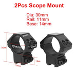 2 Stück Zielfernrohrmontagering für Durchmesser 25,4 mm 30 mm 35 mm taktisches Zielfernrohr Taschenlampe 11 mm 20 mm Picatinny-Schienenmontagezubehör