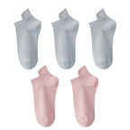 10 Stück=5 Paar Damen Socken Casual Atmungsaktiv Hohe Qualität Knöchelsocken Sommer Low Cut Baumwolle Dünne Kurze Elastische Socken calcetines