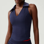 Ärmelloses Fitness-Yoga-Shirt Damen Sommer Slim Fit V-Ausschnitt Gym Lauftop Atmungsaktive Schnelltrocknende Sportbekleidung Workout Kleidung