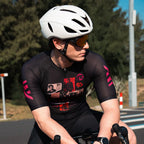 X-TIGER GALE SERIES Herren Radtrikot Kurzarm Slim Fit Rock Punk Style Atmungsaktives Trikot für Mountainbike und Rennrad
