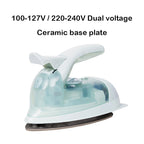 100-240V Mini-Bügeleisen Handheld-Dampfbügler Keramiksohle Nass-Trocken-Dual-Use Kleidung Stoffbügeleisen tragbar für Reisen