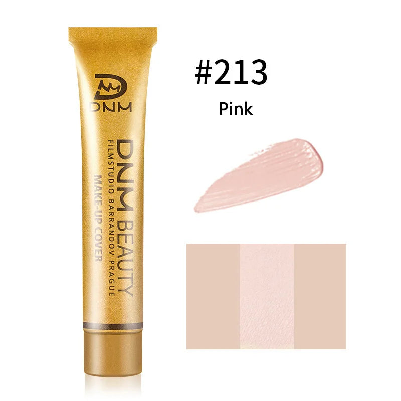 Full Skin Concealer Foundation Cream Professionelle Gesichts-Makel-Abdeckung, Augenringe, Tattoo-Kontur-Make-up, Flüssig-Concealer-Kosmetik