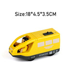RC Electric Train Set Locomotive Magnetic Train Diecast Slot Toy Fit for Brand Wooden Railway Tracks Toys for Children Gifts