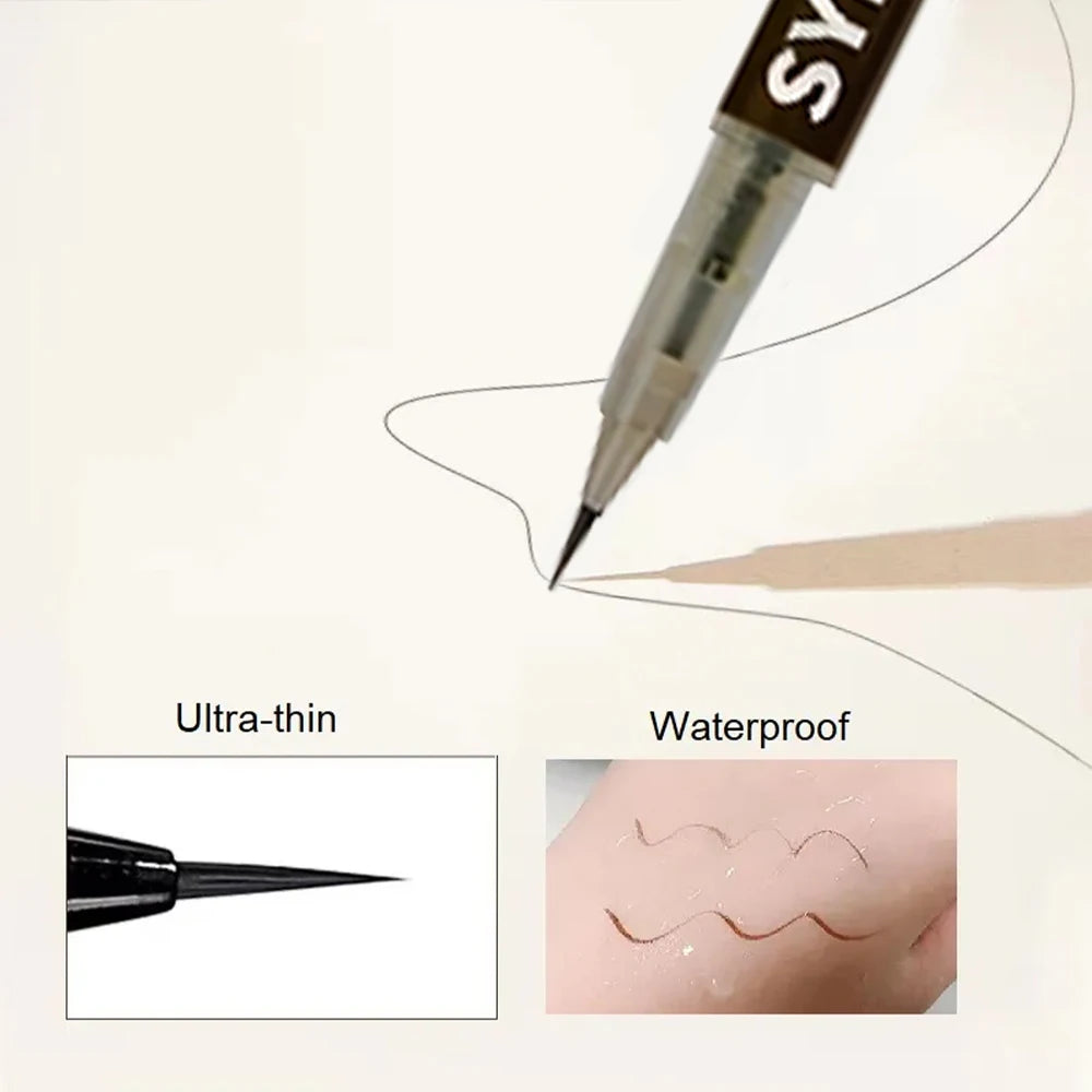 0,008 mm Ultra Feiner Augenbrauenstift Lang Anhaltend Wischfest Wasserfest Schweißfest Hochpigmentiert Einfach Aufzutragen Flüssiger Augenbrauenstift