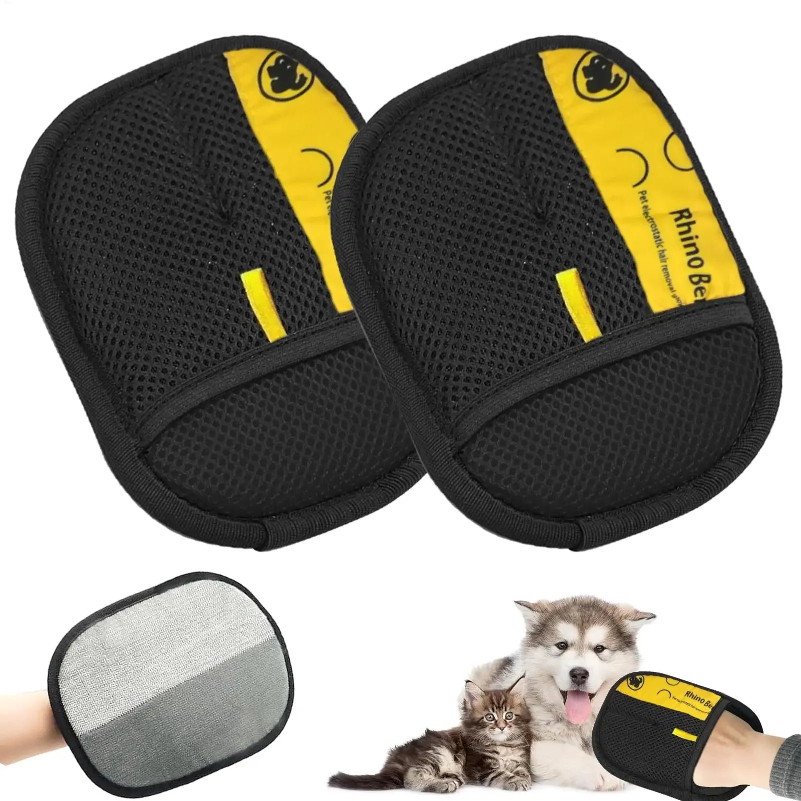 Pet Electrostatic Hair Removal Gloves Dog Cat Hair Removal Brush Gloves Hair Adhesive Gloves Carpet Clothing Hair Cleaning Brush Main image