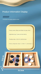 Fast Sling Puck Spiel Schleuder-Schach Tischschach Puzzle Partyspiel Erwachsener Kind Familienspiel Desktop-Battle-Brettspiele
