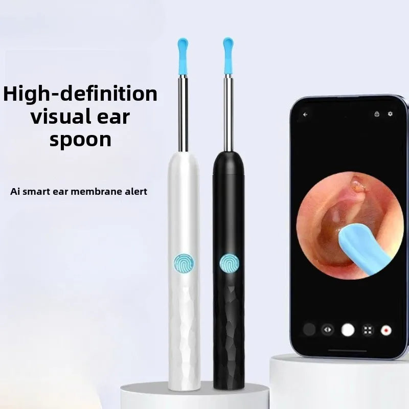 Visueller Ohrenschmalzentferner mit Kamera Sicherer Ohrenschmalz-Entfernungs-Endoskop mit 5M-Kamera Leuchtendes Otoskop Ohrenreinigungs-Tools Ohrenpflege
