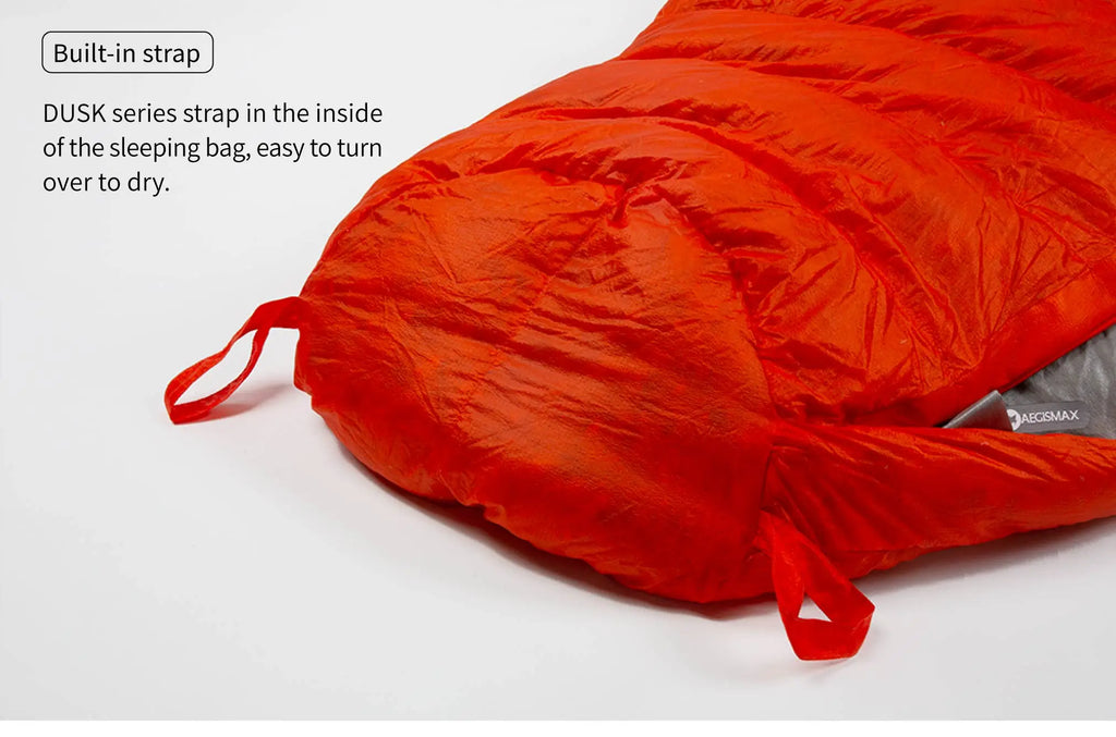 AEGISMAX Wind Hard Dusk Upgrade 7D Nylon DWR 800FP Ultra Dry Daune Pro Ultraleichter Schlafsack für Camping und Wandern für Damen und Herren