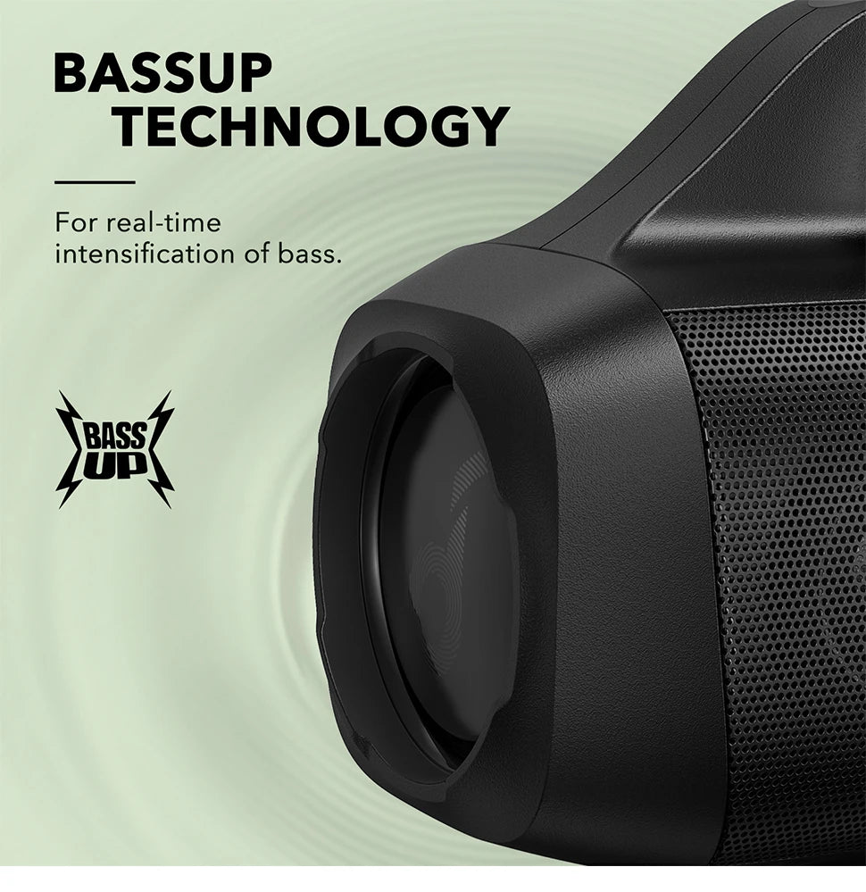 Anker Soundcore Motion Boom Outdoor Bluetooth loudspeaker with Titanium Audio drivers BassUp Technology IPX7 Water Protection 24-S