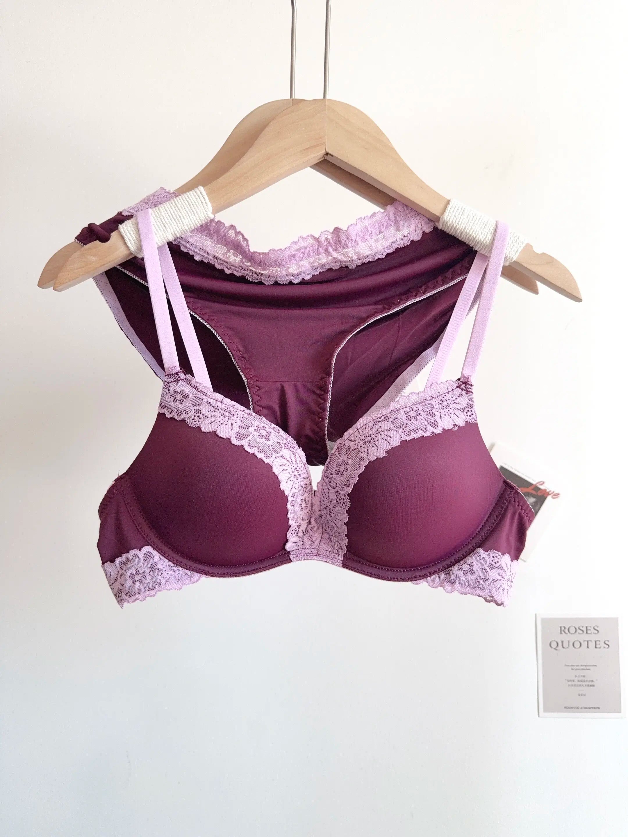 Sexy Leopard-Print-Dessous-Set für Damen, kabellos, unsichtbarer Push-Up für kleine Brüste, verstellbares A-bis-C-Körbchen, transparenter, reiner Spitzen-Look, S-XL