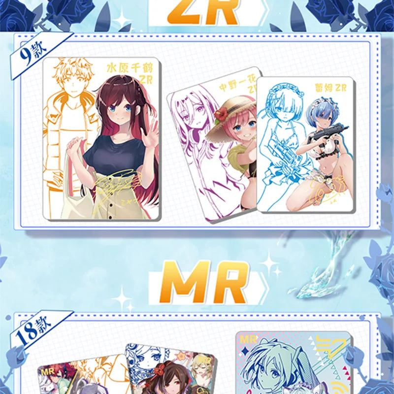 New Goddess Story Card Fufeng Kapitel Bunte Blitzkarte Anime-Charakter-Sammelkartenspiele Spielzeug Kindergeschenke