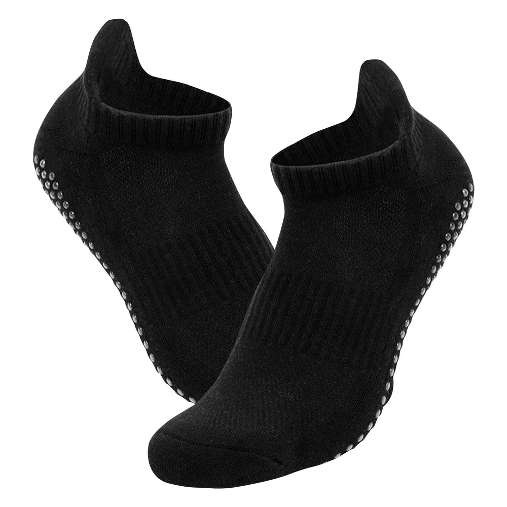 1 PAAR Solide Baumwolle Verdickter Frotteeboden Damen Sport Rutschfeste Yoga Socken Hohe Qualität Atmungsaktive Herren Anti-Rutsch Bodensocken