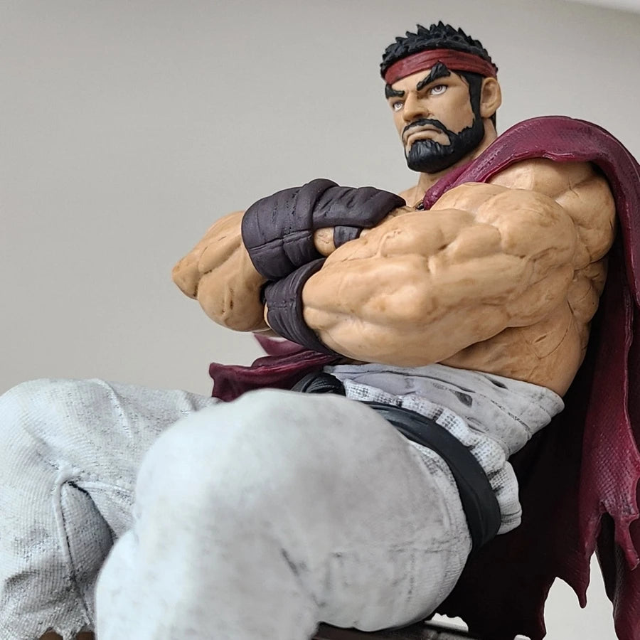 14cm Street Fighter 6 Anime Spielfigur Ryu Actionfigur Noodle Stopper Ryu Figur Raumdekorationen PVC Sammlung Modell Spielzeug