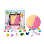 12er Badekugeln Set mit Überraschungsspielzeug, ätherischen Ölen, feuchtigkeitsspendender Hautpflege, Badespaß, sensorisches Spielzeug Geschenk für Jungen & Mädchen