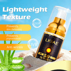 LKIAE Sonnencreme, Breitspektrum LSF 50, UVA/UVB, leicht & nicht fettend, Sonnenschutz, für Gesicht, Körper, nicht komedogen, 60ml