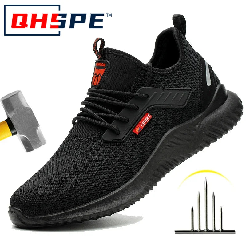 Arbeitssneaker Stahlkappenschuhe Herren Sicherheitsschuhe Durchtrittsichere Arbeitsschuhe Stiefel Mode Unzerstörbares Schuhwerk Sicherheit Hauptbild