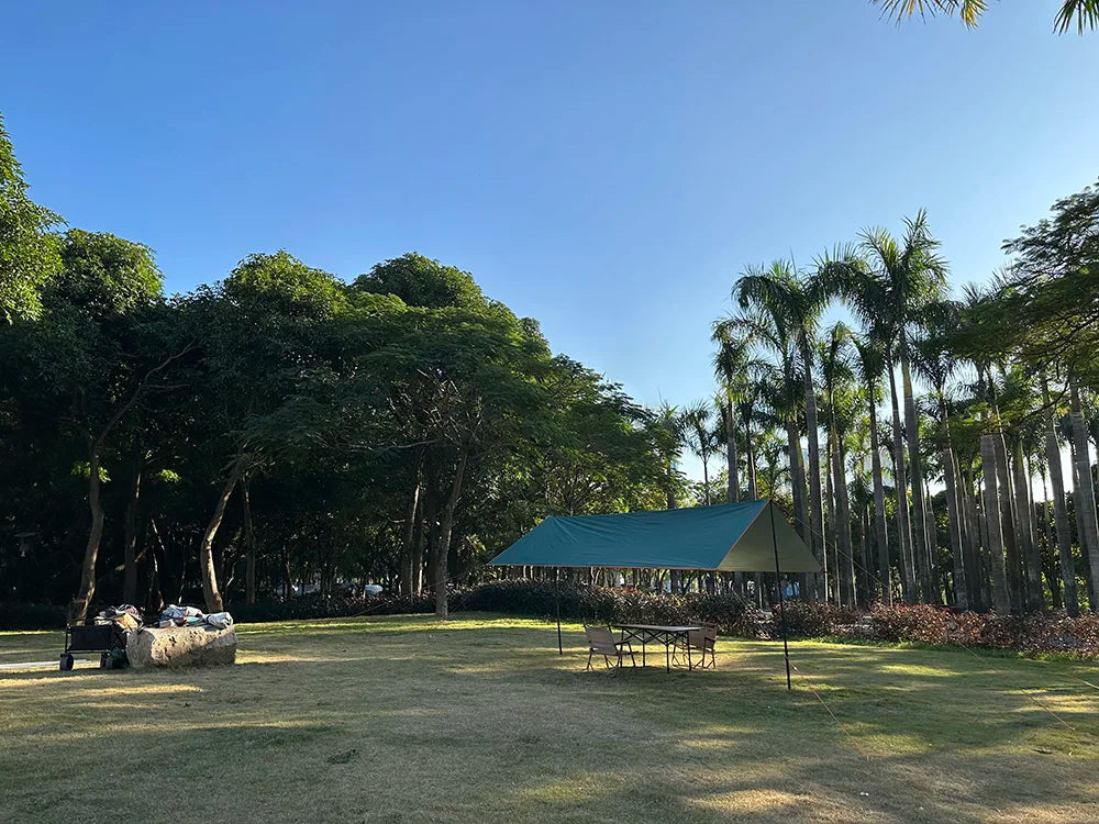 Campingplane Wasserdichtes Zelt Touristenmarkise Schatten Gartenüberdachung Strandsonnenschutz Outdoor Ultraleichter Sonnenschutz Wandern Rucksackreisen