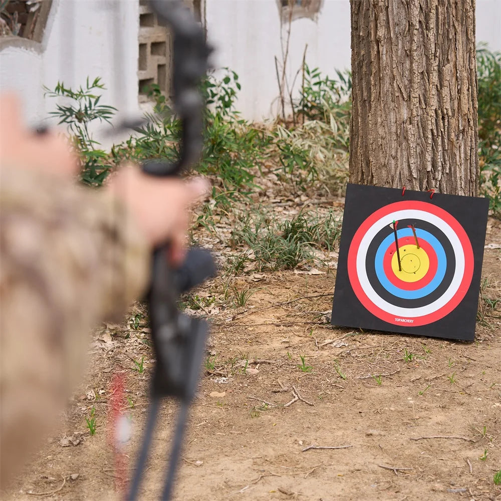 Toparchery 50x50x5cm EVA-Bogenschießscheibe – hochdichte, langlebige Schaumstoff-Schießscheibe für professionelles Jagdtrainingszubehör