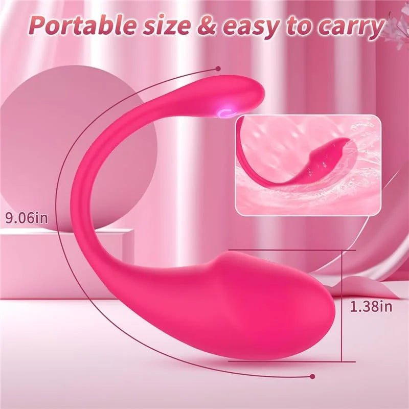 Kabelloser Bluetooth G-Punkt Vibrator für Frauen APP Fernbedienung Tragbares vibrierendes Ei G-Punkt Klitorisstimulator Sexspielzeug für Erwachsene