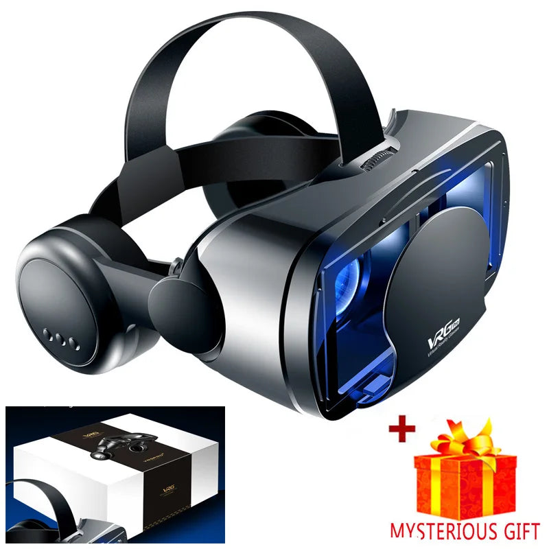 Virtual Reality 3D VR Headset Smart Glasses Helm für Smartphones Handy Mobile 7 Zoll Linsen Fernglas Brille Geräte