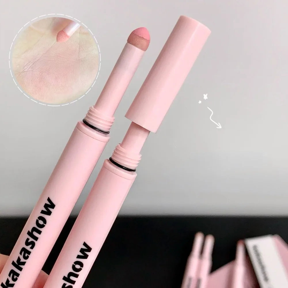 Doppelseitiger Lying Silkworm Eyeliner Pencil Diamond Glitter Matt Aegyosal Pen Aufhellende Creme-Lidschatten-Highlighter-Augen-Make-up