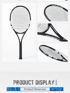 ALPSPORT Carbonfaser Tennisschläger T800 18K – Profi-Qualität mit Tasche & Band, leichter Trainingsschläger für Erwachsene, Herren & Damen
