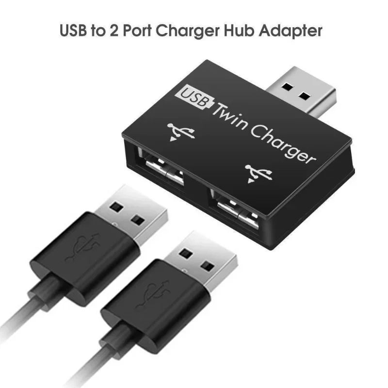 1pc 2.0 USB Splitter 1 Male to 2 Port Female USB Hub Adapter Converter for Phone  Laptop PC Computer Charging Accessories Hauptbild