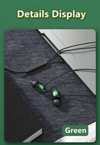 Gamer kabelgebundene Kopfhörer Gaming kabelgebundene Ohrhörer Metall HiFi Bass Stereo 3,5mm Ohrhörer Earbud für Handy Computer Mikrofon L-Klinke magnetisch