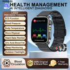 2026 Neue Gesundheits-Smartwatch Lasertherapie Reduziert Drei Hochs Blutsauerstoff Blutdruck Harnsäure Blutfette EKG-Smartwatch Für Herren