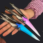Taktischer Shooter faltbares Schmetterlingsmesser – 3D graviertes Sammlerstück tragbares Nahkampf-Ausrüstungsstück für Cosplay/Gaming-Zubehör Geschenke