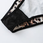 Buchstabe Strass Sport Leopard Sexy Dessous Set Geraffter Push Up Nahtloser BH Set Mode Spurenlose Dünne Fitness Unterwäsche