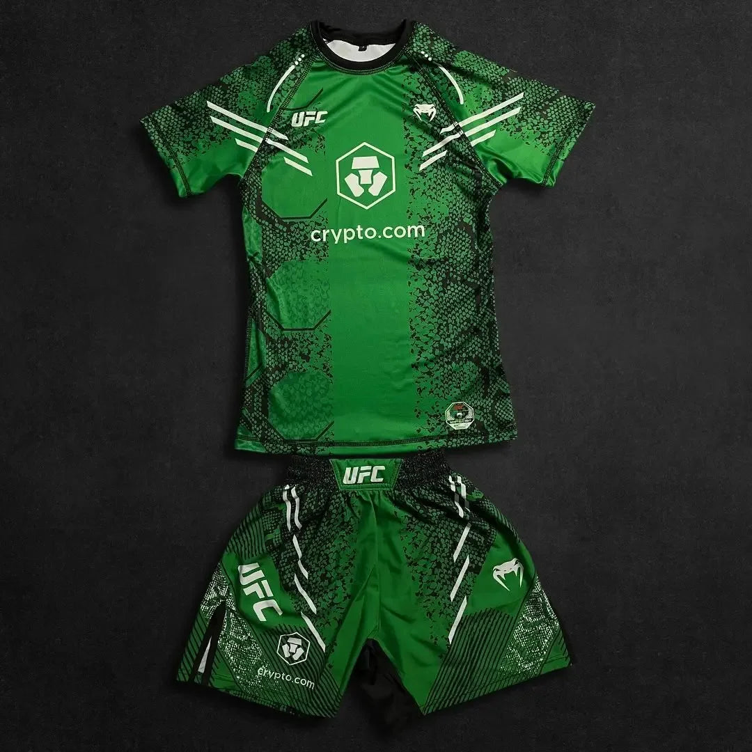 UFC Neuer achteckiger Käfig Kampf Nacht Herren und Kinder MMA Locker atmungsaktiv schnelltrocknend Boxen Training Sport Set
