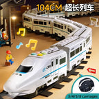 Kinder DIY Simulation Hochgeschwindigkeitszug Spielzeugauto Elektrische Sound-Licht Modellbahn Lernspielzeug für Jungen Mädchen Geschenk