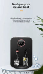 110V 220V Tisch-Kalt-/Heißwasserspender, Haushalts-Eis- & Warm- & Heißwasserbereiter mit automatischer Temperaturregelung