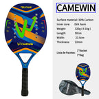 Camewin Beach-Tennisschläger 50% Carbon-Innenkern EVA-Schaum-Faser Mit Schutzhülle Hochwertiger Tennisschläger Neu 2024