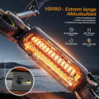 V5Pro Offroad E-Scooter 10 Zoll ABE zertifiziert 500W 48V12.5Ah Geländereifen Dual Federung E-Bremse Voltix APP Deutschland